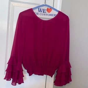 Misa bright pink blouse
